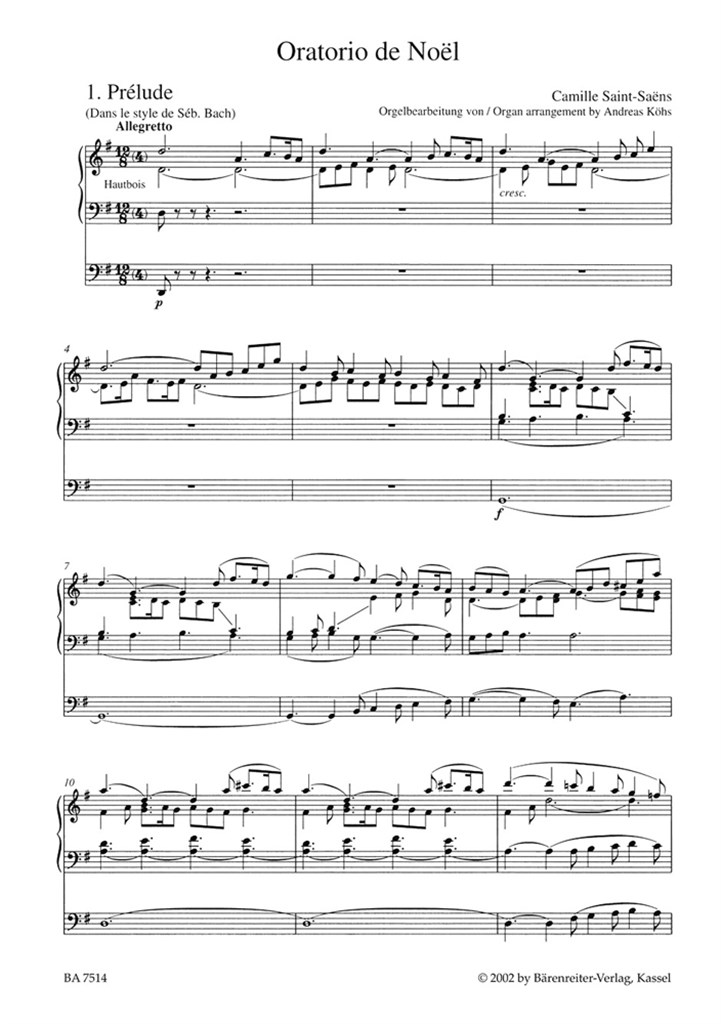 Oratorio de Noël (PA)